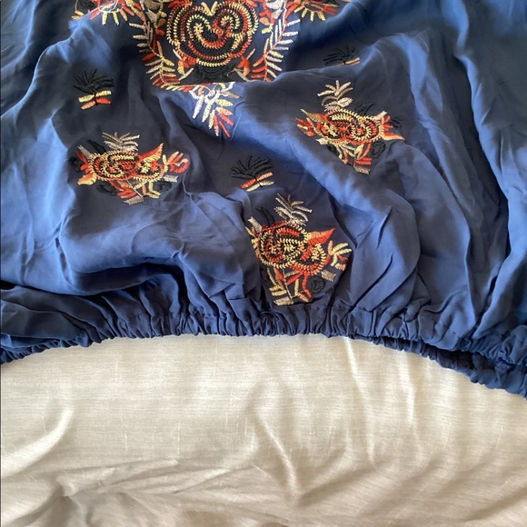 Embroidered Blue Top - Picture 9 of 10